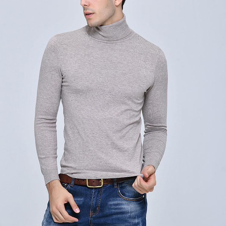 Áo len cổ lọ crop