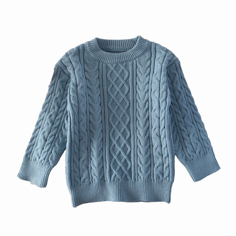Áo len dệt kim jacquard crewneck