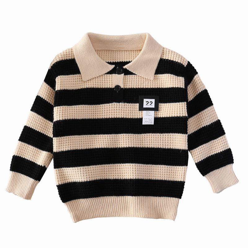 Trẻ em áo len cổ áo cổ áo polo