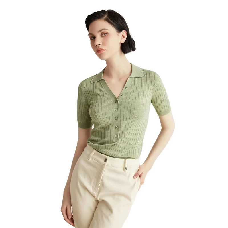 Áo len cổ áo cardigan của phụ nữ
